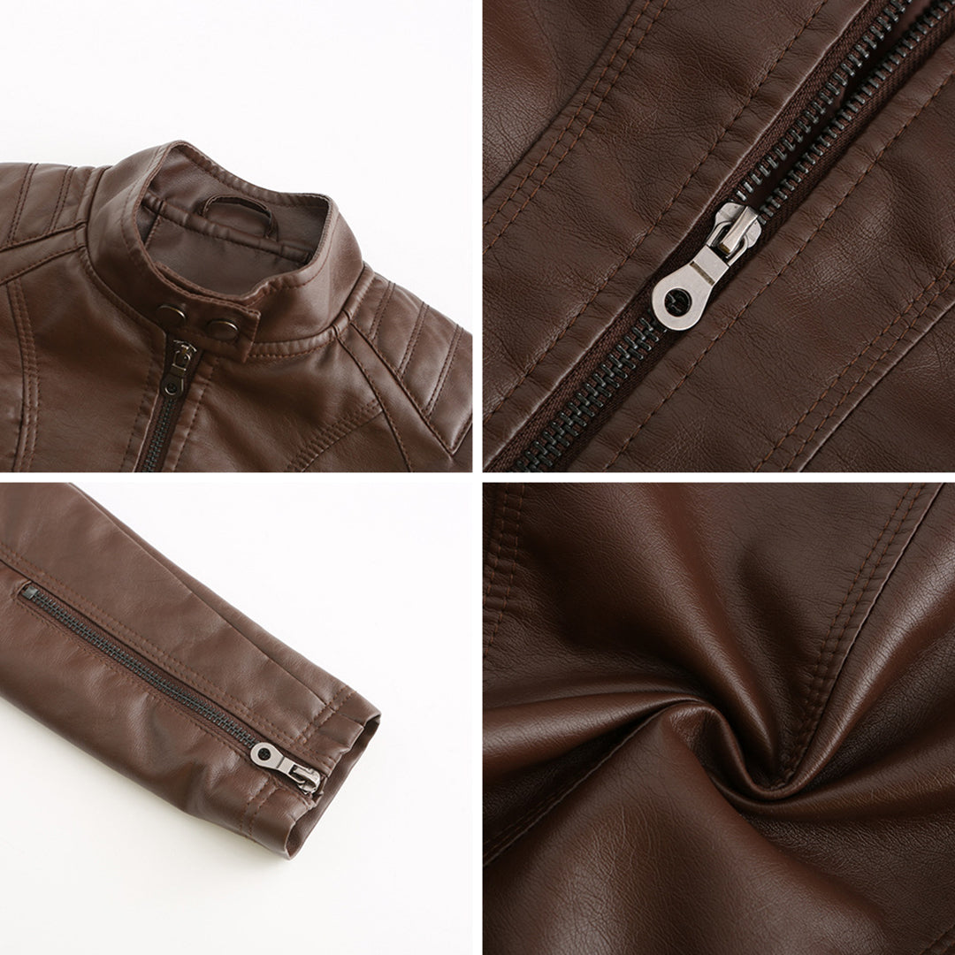 Damen-Lederjacke, elegantes Design, hochwertiges Leder 5