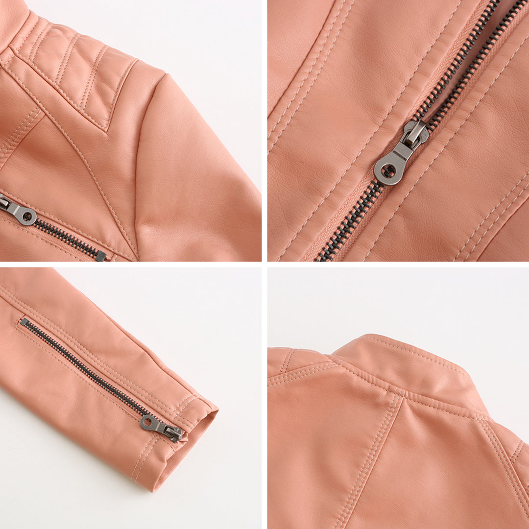 Damen-Lederjacke, elegantes Design, hochwertiges Leder 6