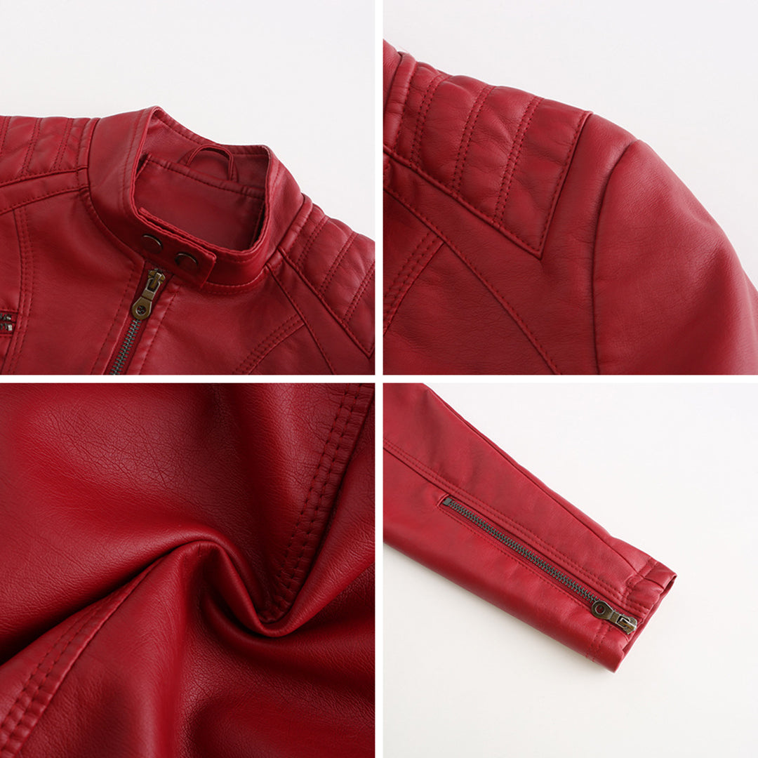 Damen-Lederjacke, elegantes Design, hochwertiges Leder 4