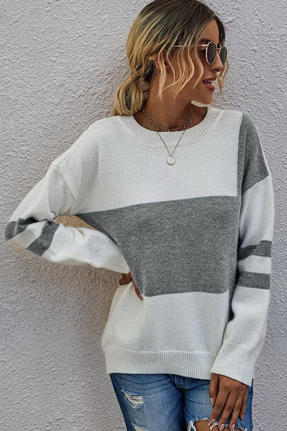 Damen-Langarm-Pullover, Schickes Acryl-6