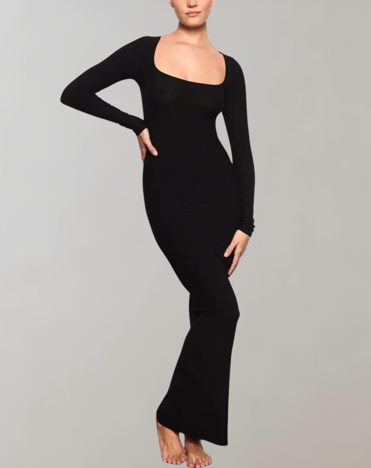Variant image for Damen-Maxikleid, Vintage, transparenter hochwertiger Stoff-1