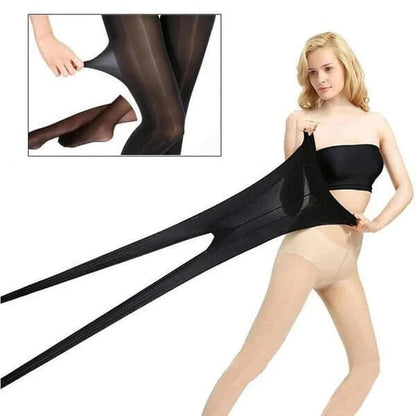 Damen-Trainingstights, ultraleichtes elastisches Nylon, für Training und Alltag-5
