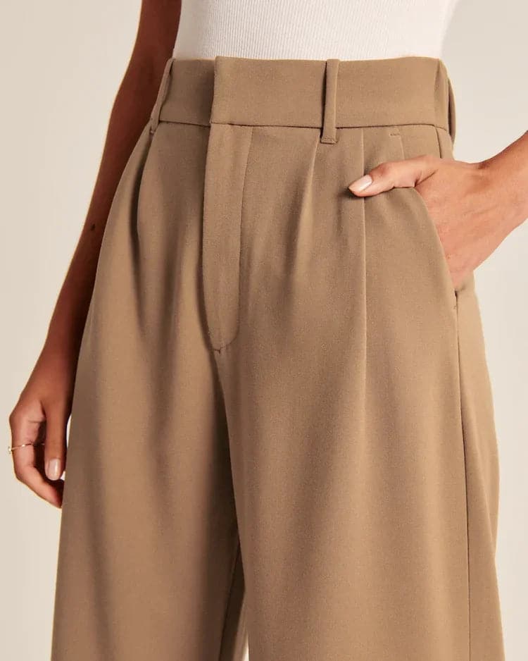 Damen-weite Hose, maßgeschneidertes Polyester 6