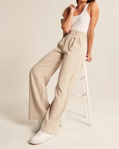 Damen-weite Hose, maßgeschneidertes Polyester 9