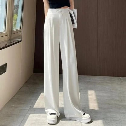 Damen-Baggyhose mit hoher Taille aus leichtem Material – lockere Passform für warme Sommertage 6
