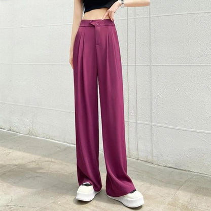 Damen-Baggyhose mit hoher Taille aus leichtem Material – lockere Passform für warme Sommertage 10