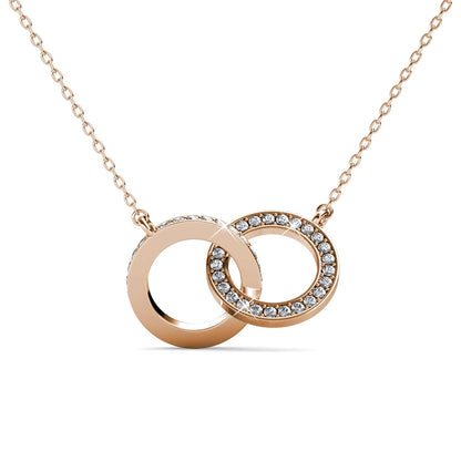 Damen-Ohrringe, Messing mit Kristallen, elegantes Design 6