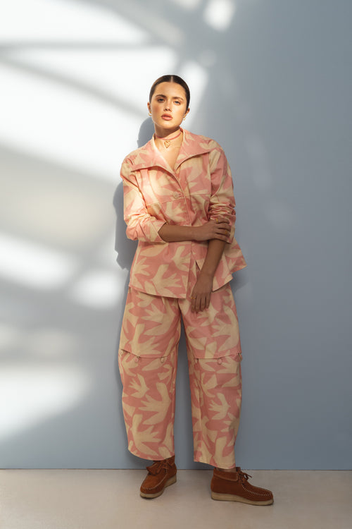 Damenhosen mit runder Form, übergroße Silhouette, 100% Baumwolle-1