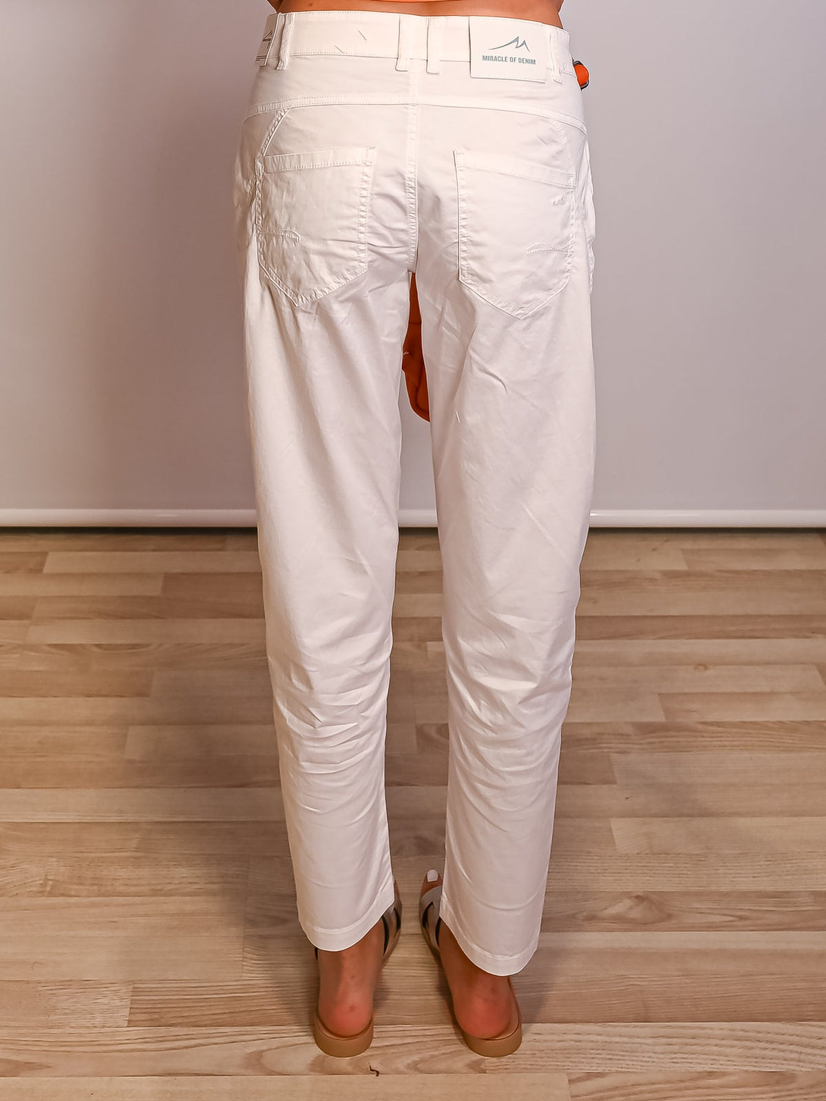 Damen-Jeans High Waist Abgenutzt Stretch Regular Fit-5