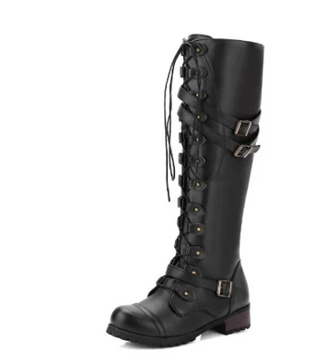 Variant image for Damen-Knielange Stiefel, wasserfest, elegant, synthetisches Material-8