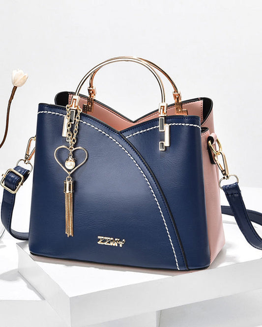 Damen-Handtasche Geräumig Leder Elegantes Design 0