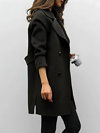 Damen-Mantel Zeitloses Design Hochwertiges Material Wintermantel 3