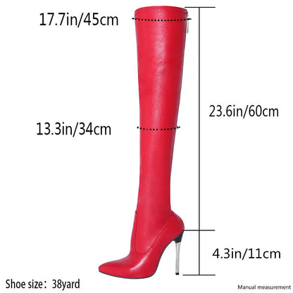 Damen-Stiefel, langlebiges PU, Gummi, modernes Design, mit Gummisohle 5