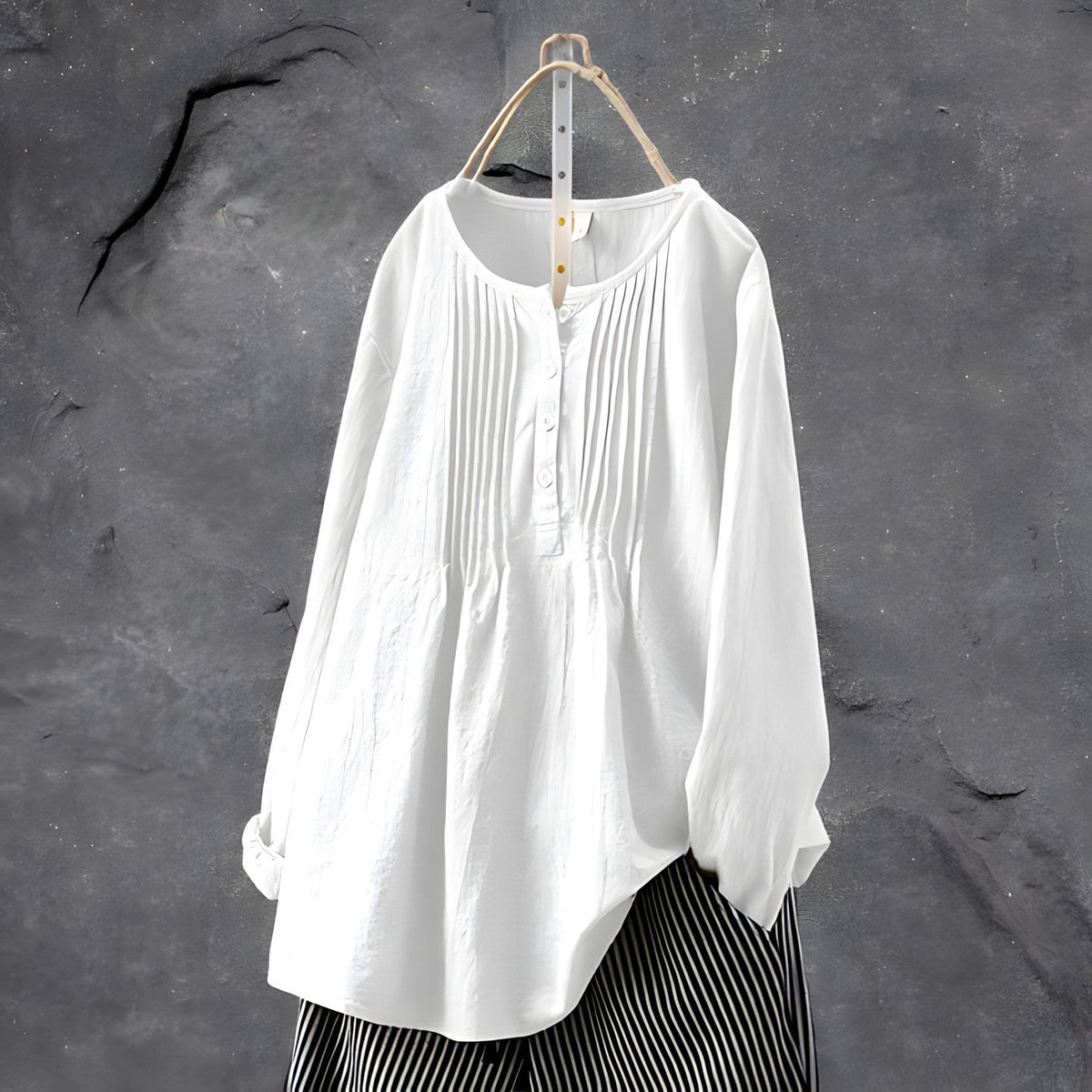 Damen-Tunika-Bluse, lässiges Design, atmungsaktives Material 5