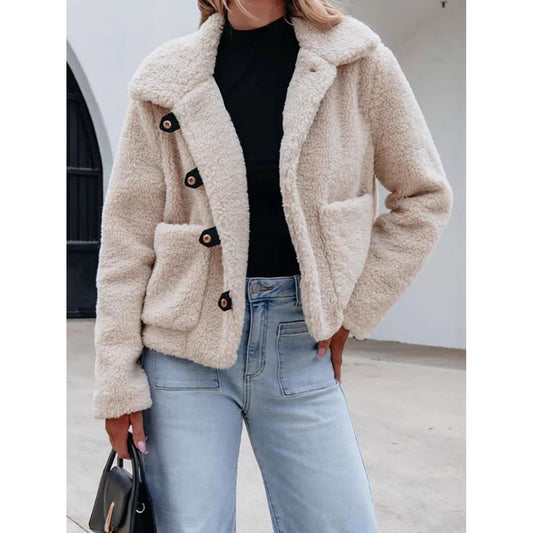 Damen Winterjacke Elegant Synthetisch Lange Ärmel 0