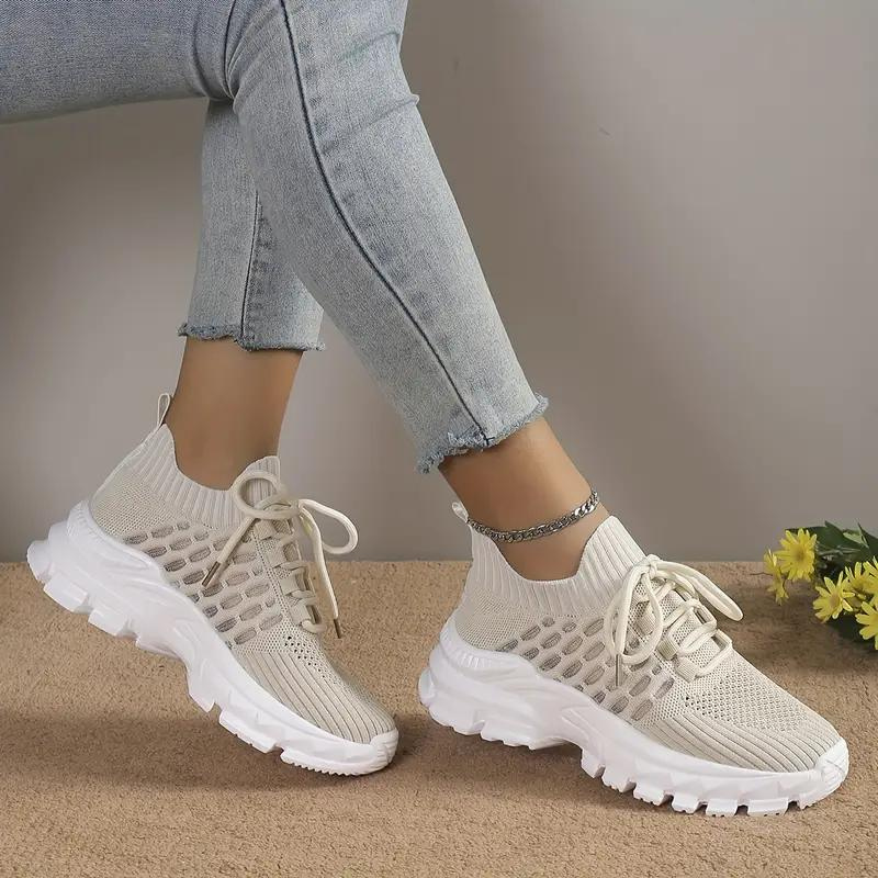 Damen-Sneakers, sportliches Textil, Trainingsschuhe-3