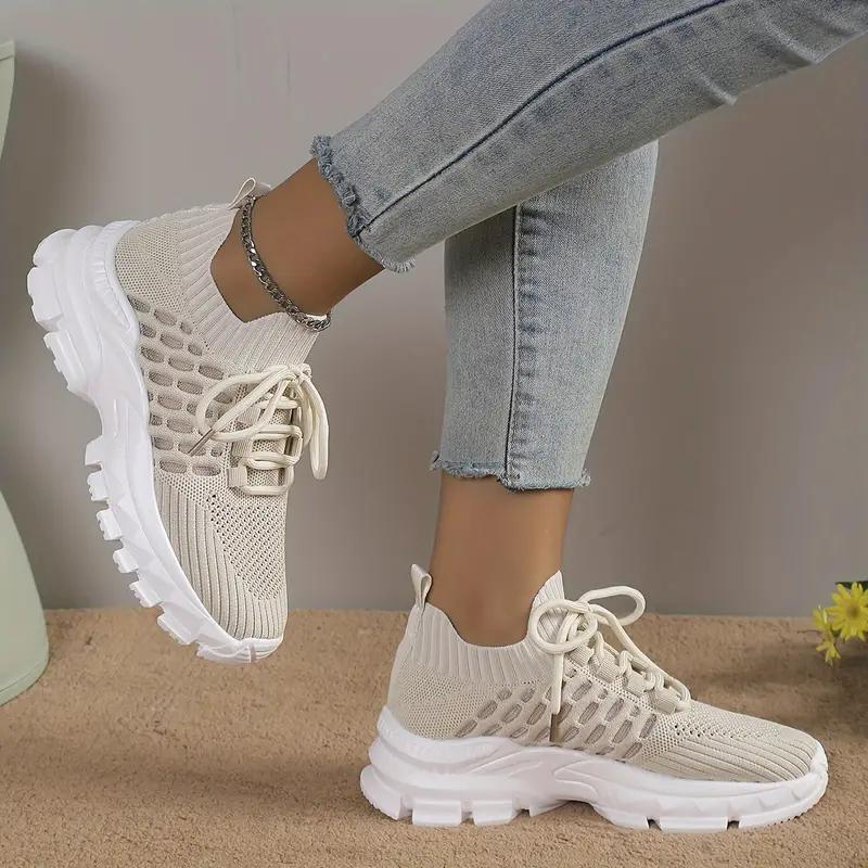 Damen-Sneakers, sportliches Textil, Trainingsschuhe-6