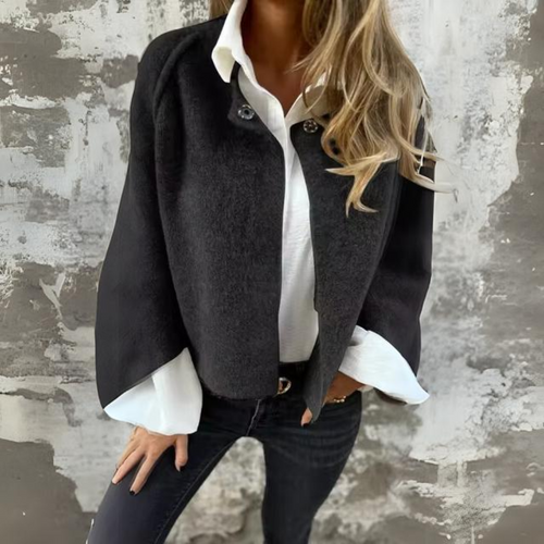 Damen-Lange Winterjacke, Elegantes Natürliches Material-1