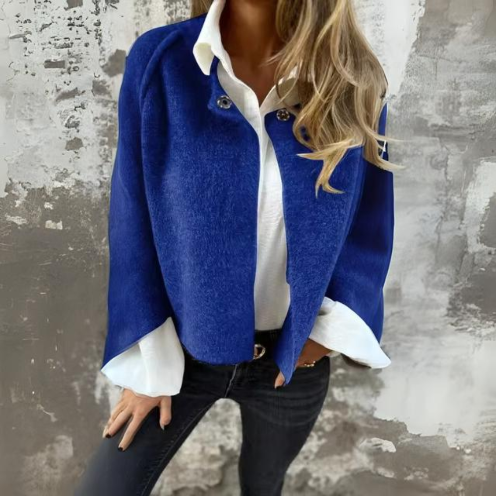 Damen-Lange Winterjacke, Elegantes Natürliches Material-3