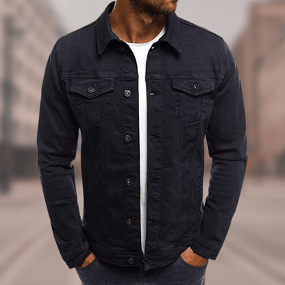 Damenjacke Denim Modernes Design Bequeme Passform-5