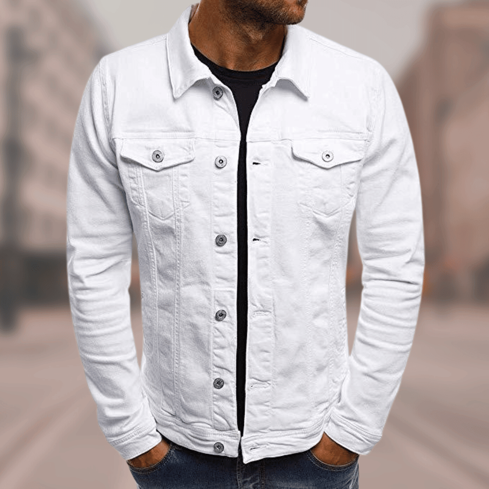 Damenjacke Denim Modernes Design Bequeme Passform-6