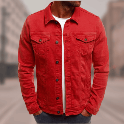 Damenjacke Denim Modernes Design Bequeme Passform-3