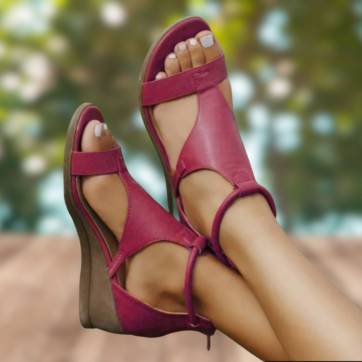 Damen-Sandalen, orthopädisch, Leder, ergonomischer Komfort-4