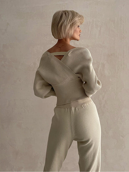 Damen-Set, zweiteilig, schulterfrei, modern, elastische Viskose-5