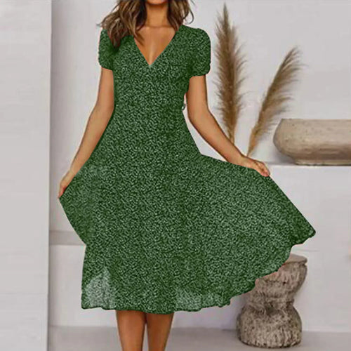 Damen-Frühlingskleid, luftiges Design, 100% Polyester-1