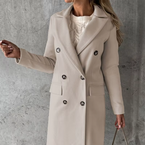 Damen-Mantel, lang, traditionell, Stil, weicher Stoff-1
