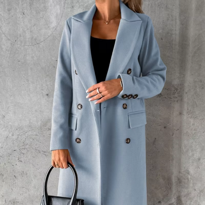 Damen-Mantel, lang, traditionell, Stil, weicher Stoff-2