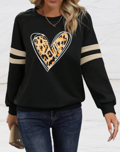 Variant image for Damen-Strickpullover, oversized Leopardenmuster, weich-16
