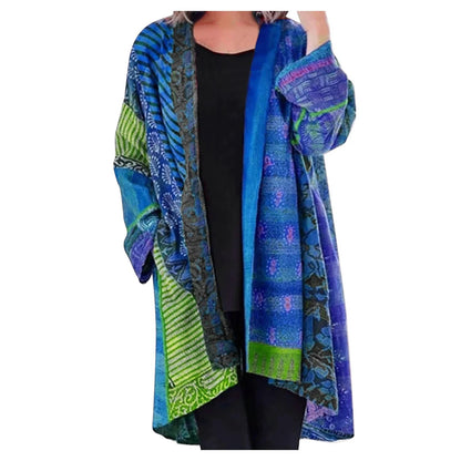 Langer Damen-Cardigan im Retro-Design aus 100% Acryl mit langen Ärmeln-4