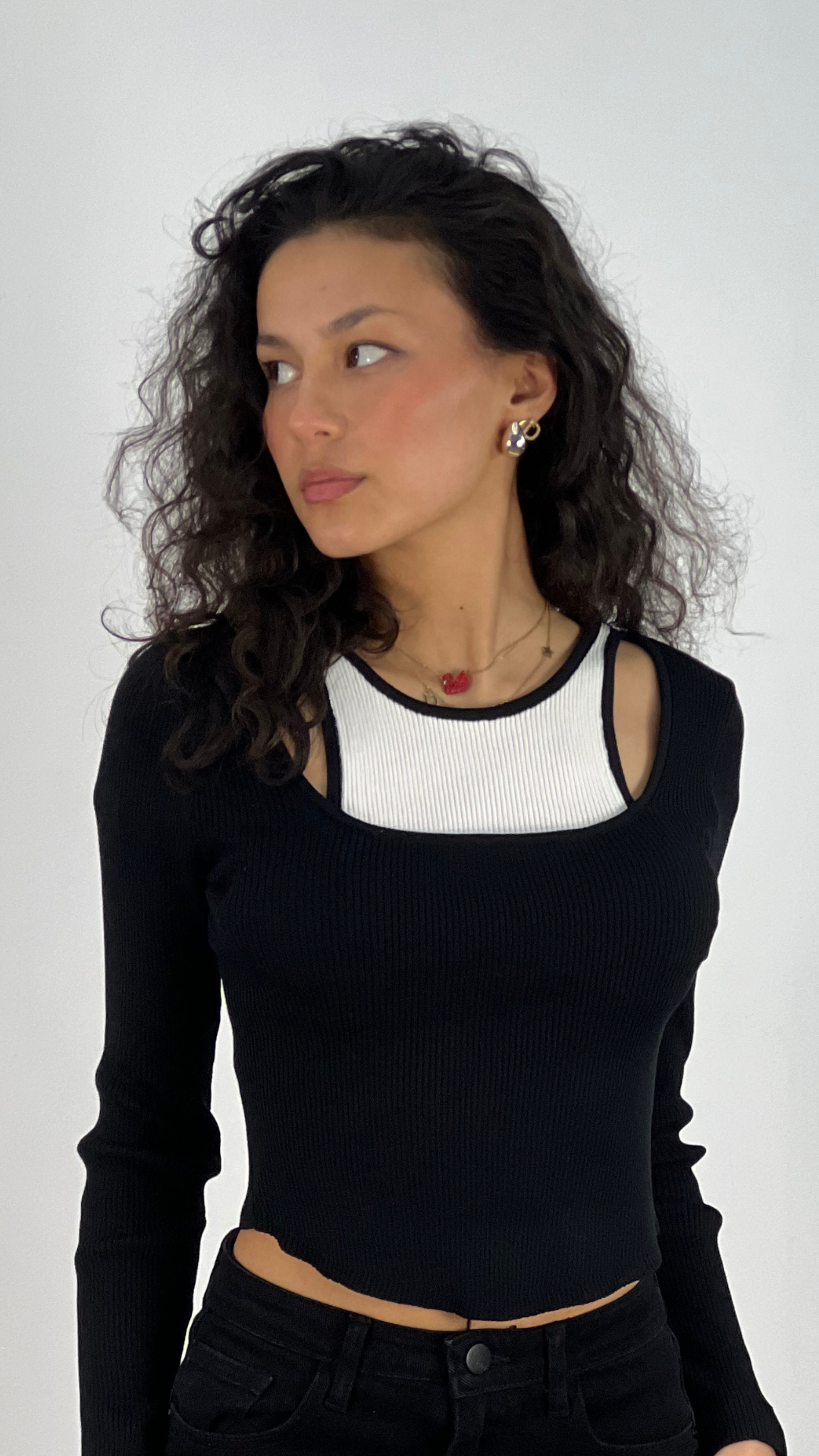 Damen-Top, Festtops, trendige Viskose-Mix-4