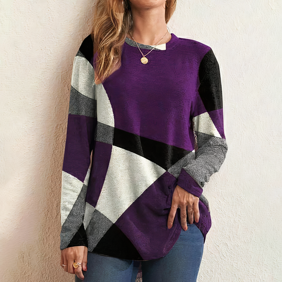 Damen-Strickpullover, mit Wolff-Muster aus weichem Material-3