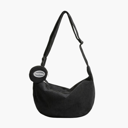 Variant image for Damen Schultertasche Modernes Design Kordstoff Verstellbare Schulterriemen-2