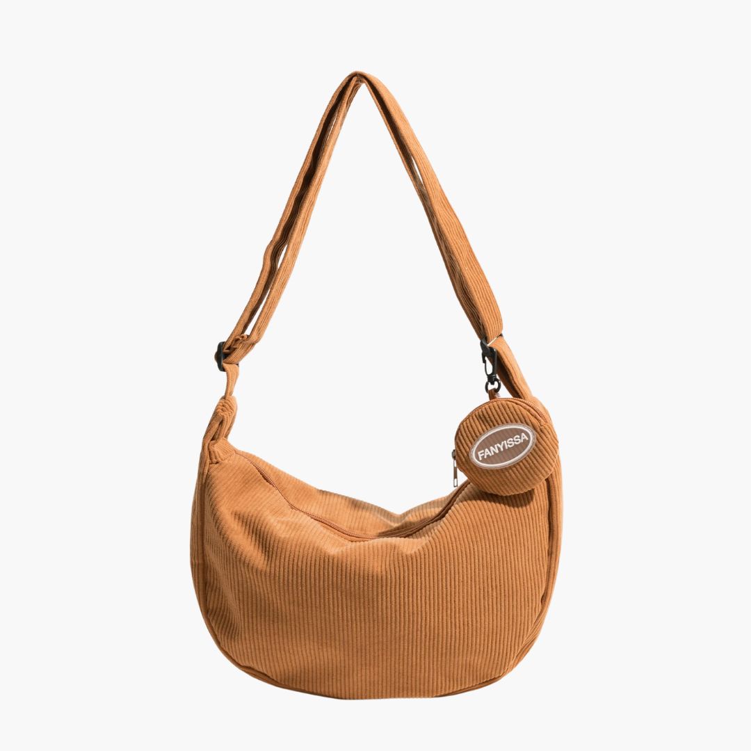 Variant image for Damen Schultertasche Modernes Design Kordstoff Verstellbare Schulterriemen-3