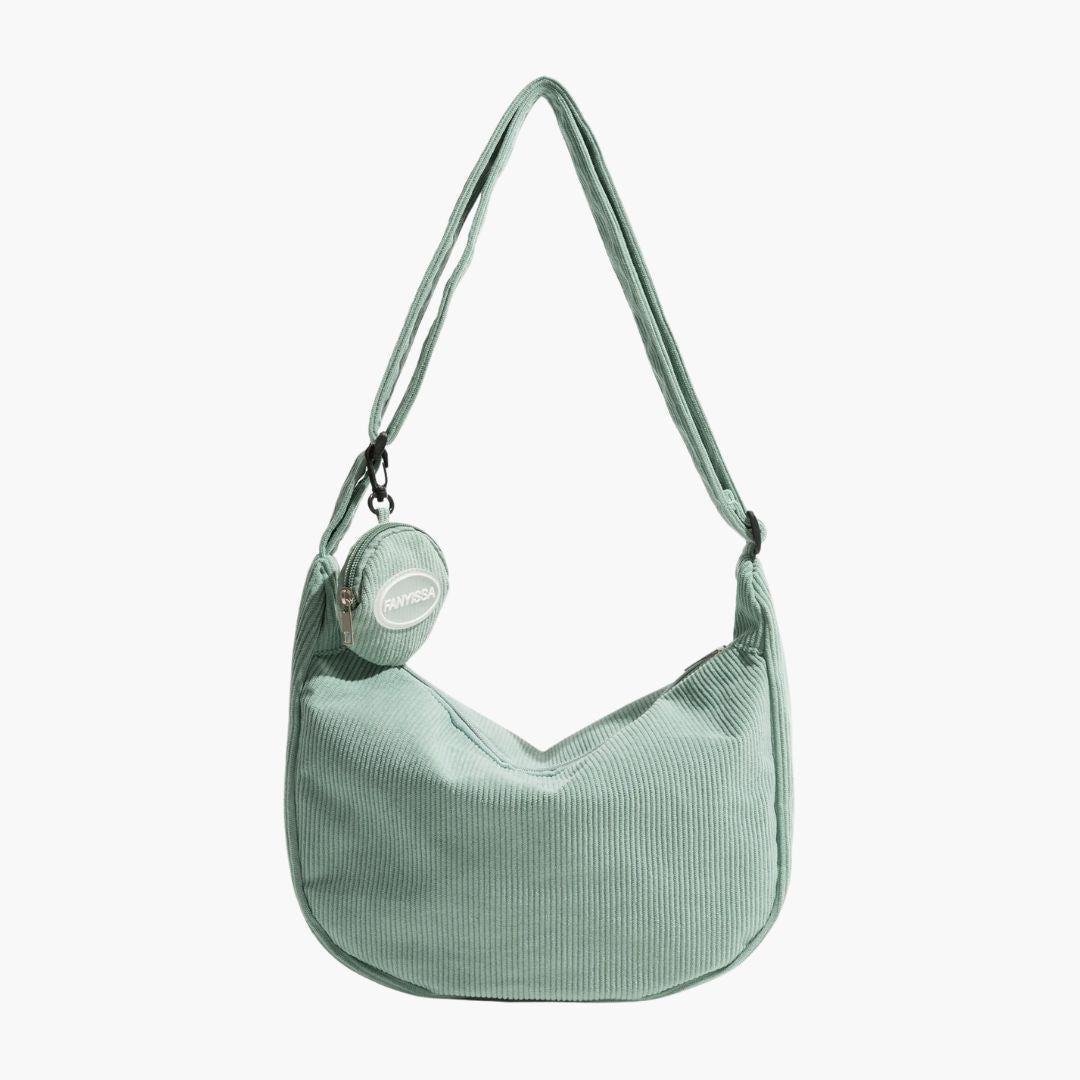 Variant image for Damen Schultertasche Modernes Design Kordstoff Verstellbare Schulterriemen-4