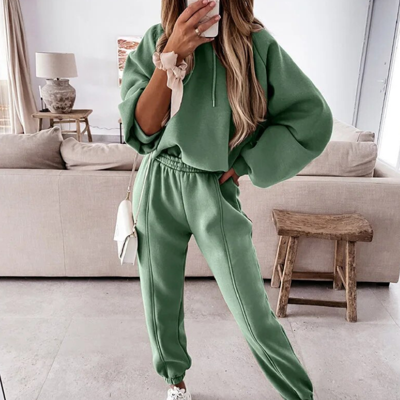 Variant image for Damen-Hoodie-Set, lässiger Stil, ultraweicher Stoff-9