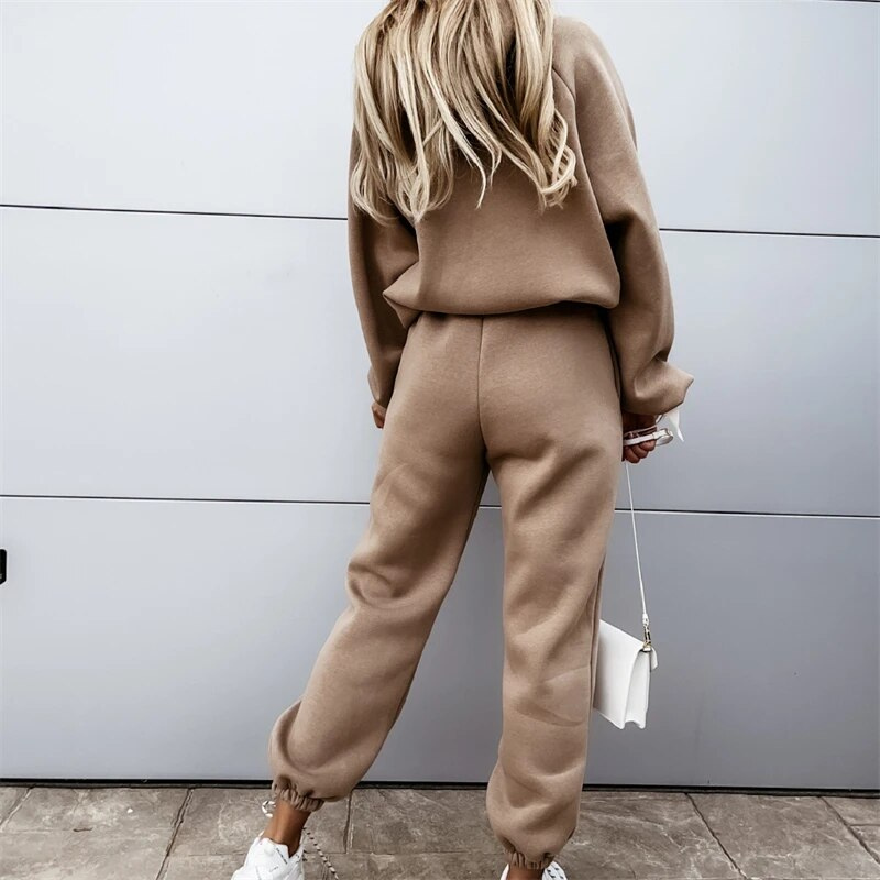 Damen-Kapuzenpullover Lässig Weicher Stoff Sweatshirt-3