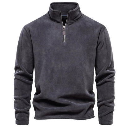 Herren-Fleecejacke, Velours, Design, dickes Polyester 9