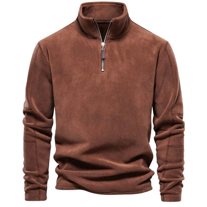 Herren-Fleecejacke, Velours, Design, dickes Polyester 1