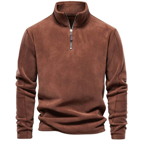 Herren-Fleecejacke, Velours, Design, dickes Polyester 1