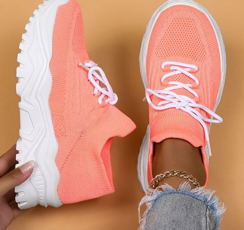 Damen-Sneaker, atmungsaktives Material, Fußstütze, bequemes Design 6
