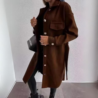 Damen Winterjacke Klassischer Stil Natürliche Materialien 1