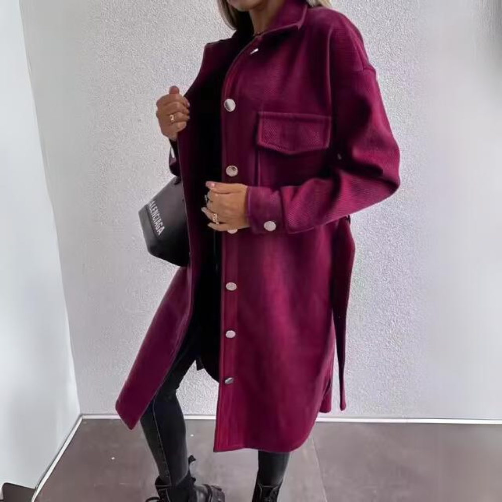 Damen Winterjacke Klassischer Stil Natürliche Materialien 4
