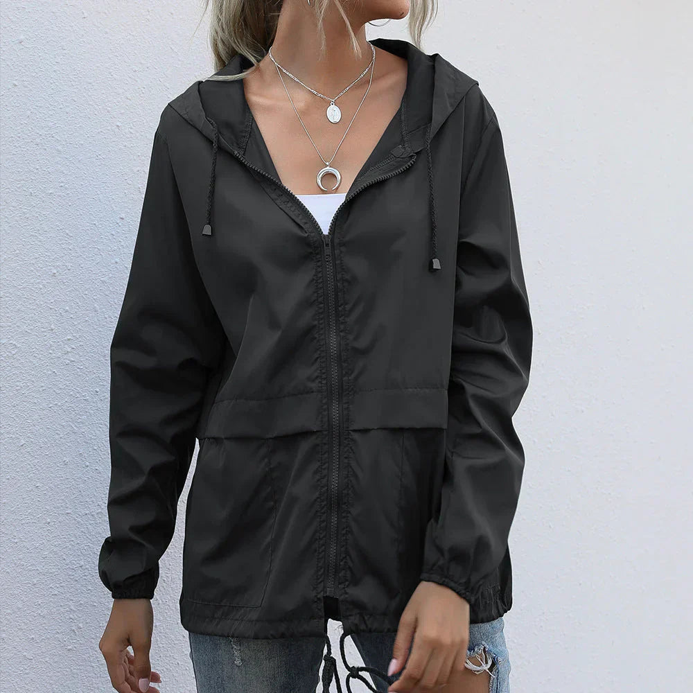Casual-Herrenjacke mit Kapuzenkragen aus Polyester-1