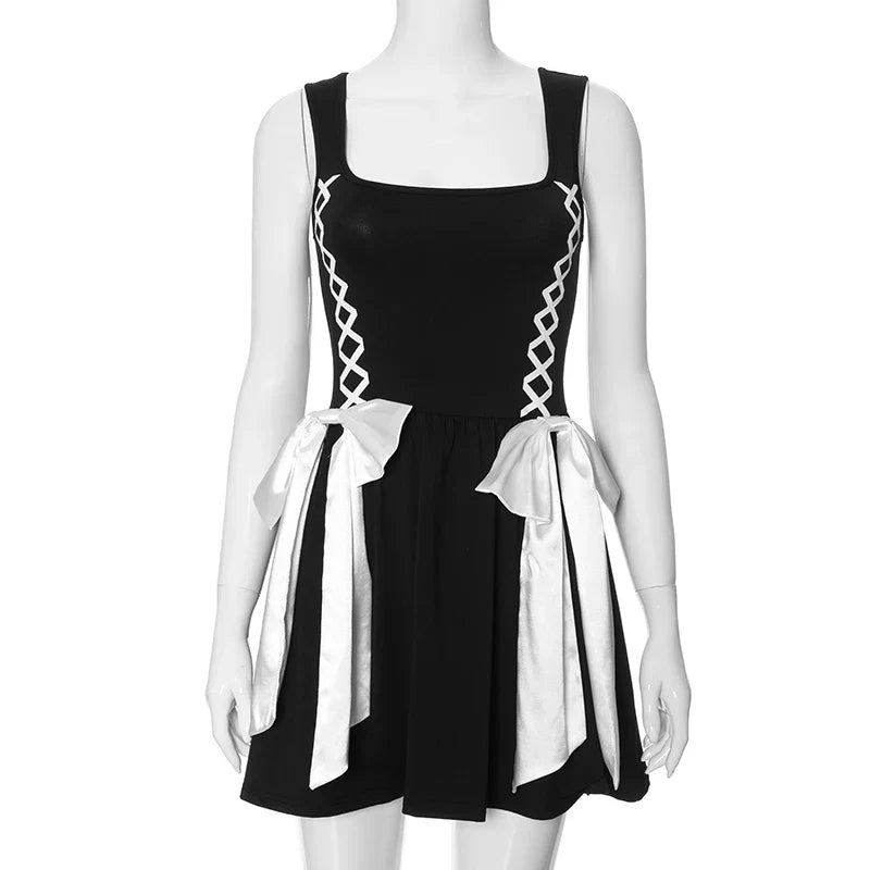 Schöne Damenkleider, Gitterdesign, leichtes Polyester 5