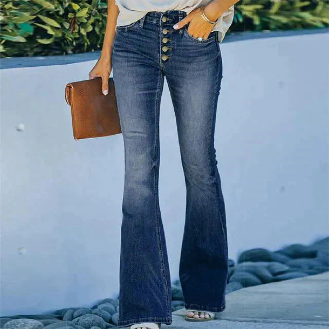 Damen-Jeans High Waist Slim Fit Denim 8