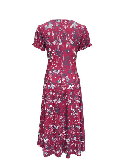 Damen-Maxikleid, Runder Ausschnitt, Dacron, Elasthan, für Fest und Lässiger Stil-6